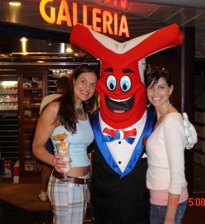 Me and Jennifer with "Mr. Carnival Cruise"