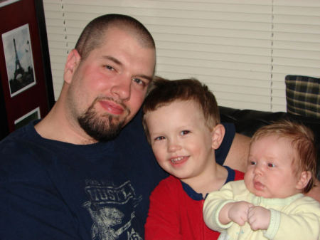 My husband and two sons.