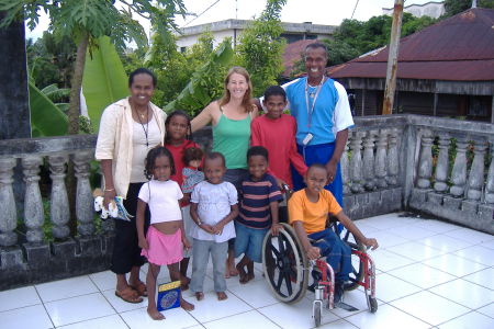 Jen with Malagasy (Gasy) friends