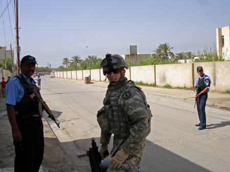 Matt on patrol in Iraq