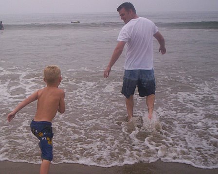 Spencer and myself at the beach