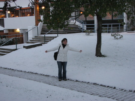 Snow in Schliersee, Germany for Halloween