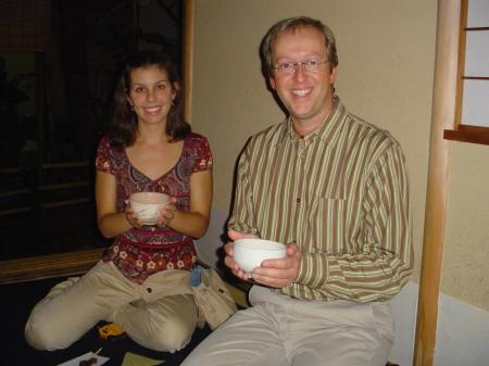 Jess & I, tea ceremony, Kyoto