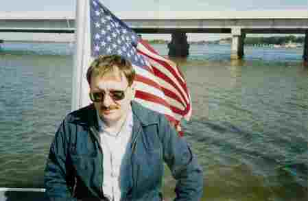 Me aboard Station St. Simons Island's  41 footer, another USCG reserve weekend