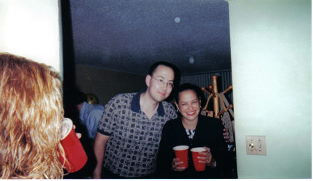 Me & Eileen Rodriguez (now Machin) at Cristina G's b-day party 2001