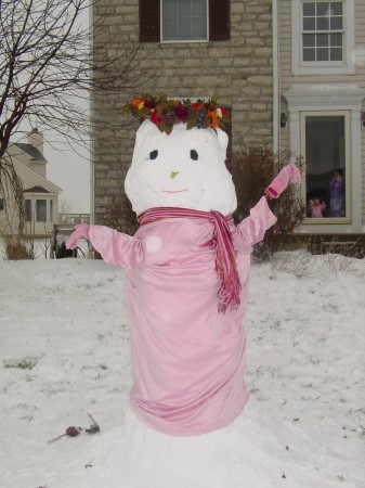 Our 6 foot Snow-woman!