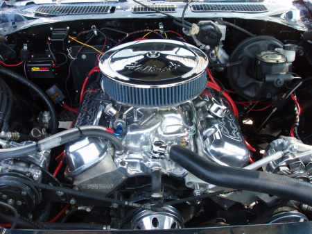 '68 Chevelle engine compartment