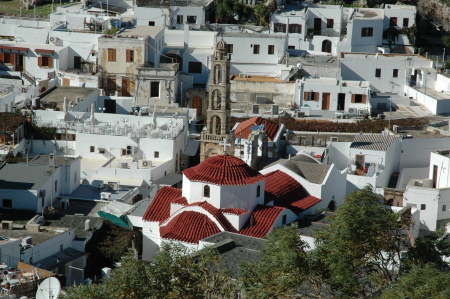 View of Rooftops & Town