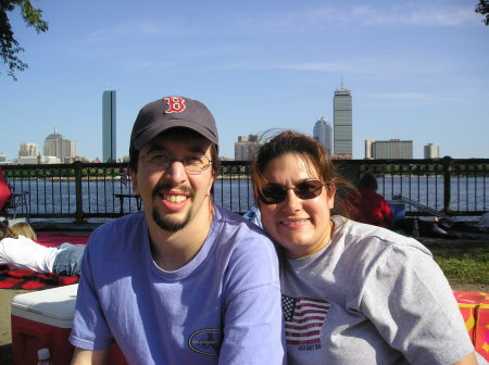 Lora and I in Boston - July 4th, 2005
