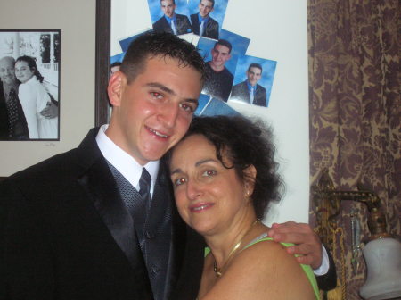 my son, Paul, and I at HS prom
