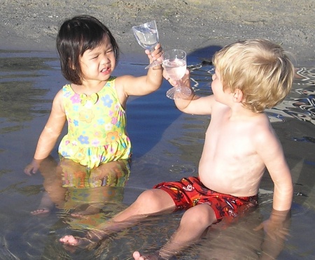 Kids on the beach