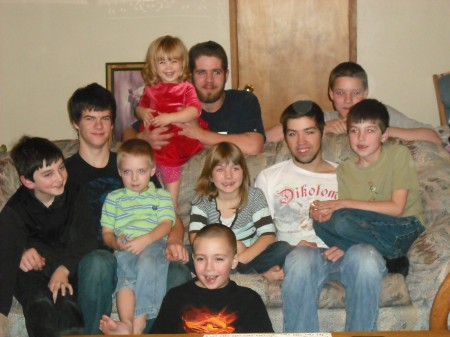 9 Bennett grandchildren and one great granddau