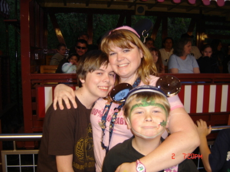 My boys and I at Disneyland