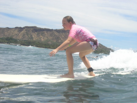 Lexi surfing