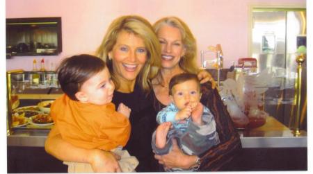 Me and my friend, Cindy Garvey & our grandsons!