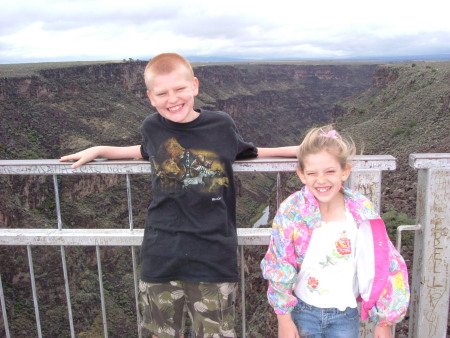 My kids at the little Grand Canyon in New Mexico