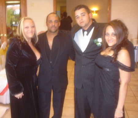 wedding pic,me my kids lance,chanel and x-wife