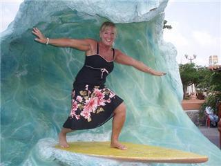 Me surfing