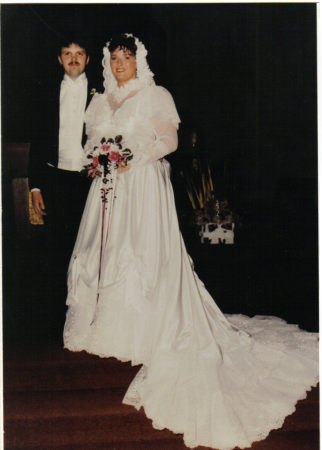 Rebecca & David's wedding in 1991