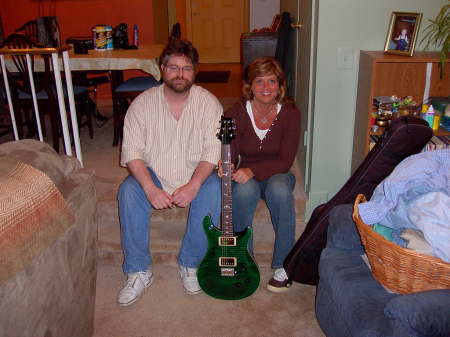 My girl Kath, her brother Kevin, and my baby prs.