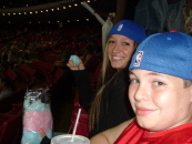 My Kids (Christina & Jonny) at Pistons/Magic game in Orlando