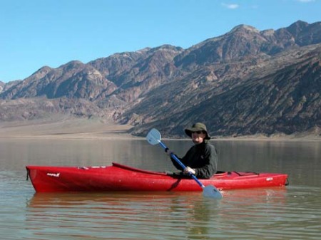 Kayaking in Death Valley, February 2005