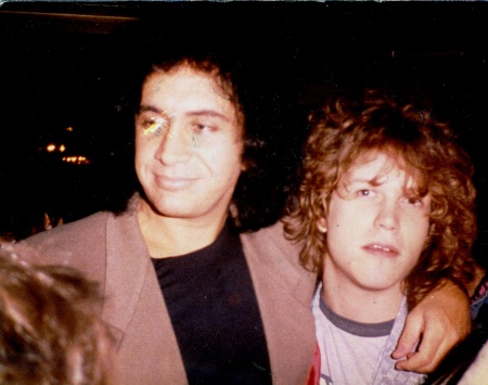 Gene Simmons and me 1987.