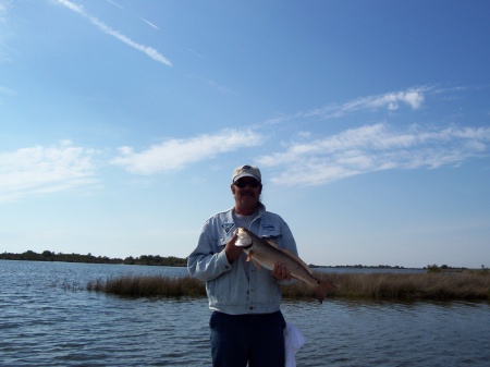 cherokeewinds fishing guide Captain Paul with a nice redfish