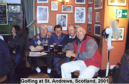 golfing at St.Andrews Scotland