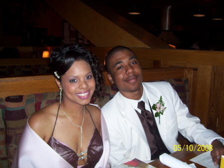 My son De'Andre and his prom date