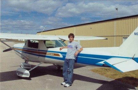 oldest son with grandpa's plane