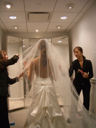 The bridal Dress fitting