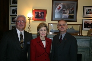 Sen. Hutchinson and I in her office