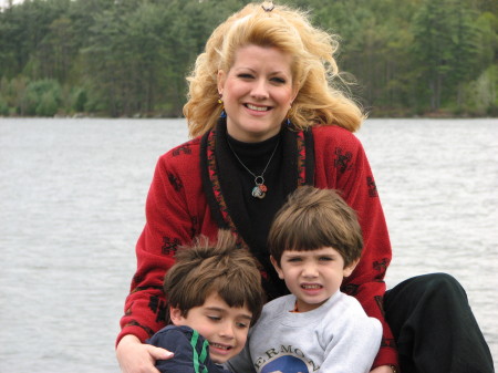 Family at Lake Auburn, ME