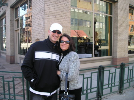 With my son in Denver on his return from Iraq