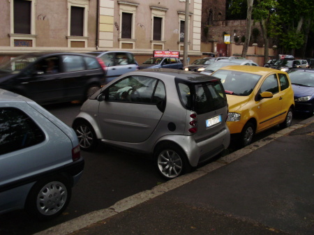 Parking in Rome...yeah, it's that bad