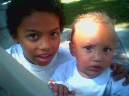 My sons, Cordell(7) & Jayden(1.5)