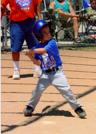 Ryan playing baseball