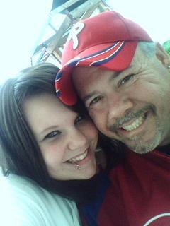 Me & daddy at the ball park