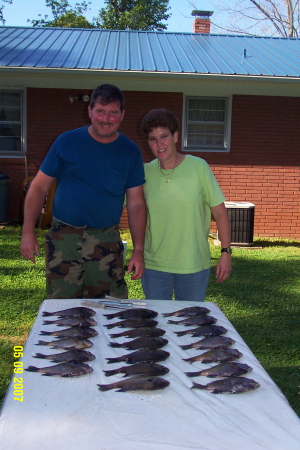 Me and Pam after a day of fishing