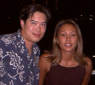 Tim and Hazuki in 2000