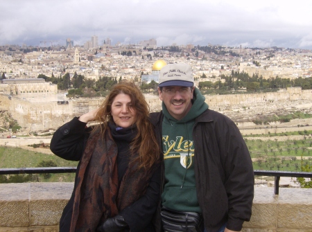 Me and Nanc overlooking Jerusalem