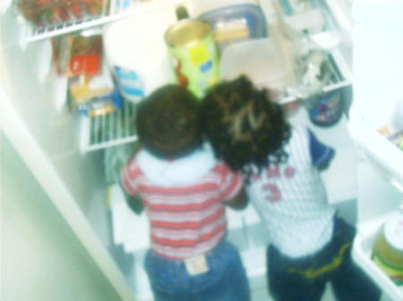 Cam & Jay raiding fridge