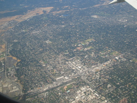 Sky view of San Francisco.