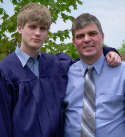 Graduate Ryan and his Dad