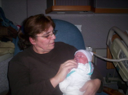 Me and my new grandson Dylan