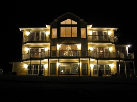 My House at Night.  Looks like a cruise ship. lol