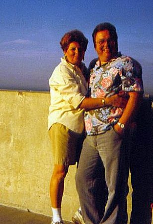 Eddie, my husband and me visiting Hampton Beach in 1998