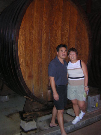Hubby and I at a Napa Winery