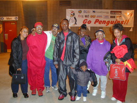 Family support at football Game